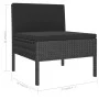 6-piece garden furniture set and black synthetic rattan cushions by vidaXL, Garden sets - Ref: Foro24-3056987, Price: 330,81 ...