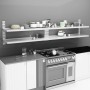 Schweberegale 2 Ebenen 2 Einheiten Edelstahl 300x30cm von vidaXL, Regale und Regale - Ref: Foro24-3055901, Preis: 320,88 €, R...