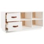 Schuhbank Kiefernholz massiv weiß 100x34x45 cm von vidaXL, Schuhregale und Schuhorganisatoren - Ref: Foro24-820178, Preis: 90...