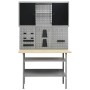 Workbench with three wall panels and a cabinet by vidaXL, Work tables - Ref: Foro24-3053431, Price: 319,73 €, Discount: %
