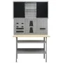 Workbench with three wall panels and a cabinet by vidaXL, Work tables - Ref: Foro24-3053431, Price: 313,87 €, Discount: %
