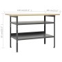 Workbench with three wall panels and a cabinet by vidaXL, Work tables - Ref: Foro24-3053431, Price: 319,73 €, Discount: %