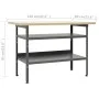 Workbench with three wall panels and a cabinet by vidaXL, Work tables - Ref: Foro24-3053431, Price: 313,87 €, Discount: %