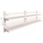 Floating shelves 2 levels 2 units stainless steel 240x30cm by vidaXL, Shelves and shelves - Ref: Foro24-3055900, Price: 208,5...