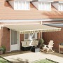 Toldo Retráctil 450 x 300 cm Verde y amarillo