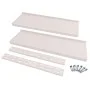 Floating shelves 2 levels 2 units stainless steel 240x30cm by vidaXL, Shelves and shelves - Ref: Foro24-3055900, Price: 194,8...