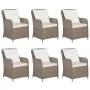 7-Piece Brown Synthetic Rattan Garden Dining Set by vidaXL, Garden sets - Ref: Foro24-3059467, Price: 986,07 €, Discount: %