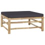 6-teiliges Gartenmöbel-Set aus Bambus mit dunkelgrauen Kissen von vidaXL, Gartensets - Ref: Foro24-3058198, Preis: 556,55 €, ...
