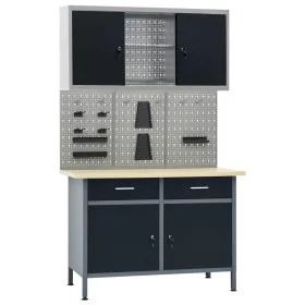 Workbench with three wall panels and a cabinet by vidaXL, Work tables - Ref: Foro24-3053433, Price: 534,94 €, Discount: %