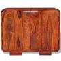 Aparador de madera maciza de acacia 75x35x60 cm