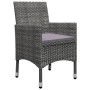 Gartenmöbel 3-teilig, synthetisches Rattan, graues Akazienholz von vidaXL, Gartensets - Ref: Foro24-3058363, Preis: 177,31 €,...