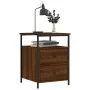Mesitas noche 2 uds madera ingeniería roble marrón 44x45x60 cm de vidaXL, Mesitas de noche - Ref: Foro24-826012, Precio: 94,15 €