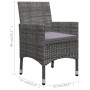 Gartenmöbel 3-teilig, synthetisches Rattan, graues Akazienholz von vidaXL, Gartensets - Ref: Foro24-3058363, Preis: 177,31 €,...