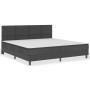 Box spring bed dark gray fabric 200x200 cm by vidaXL, Beds and slatted bases - Ref: Foro24-3054719, Price: 777,45 €, Discount: %