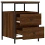 Nachttische, 2 Stück, Holzwerkstoff, braune Eiche, 44 x 45 x 60 cm von vidaXL, Nachttische - Ref: Foro24-826012, Preis: 94,74...
