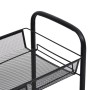 Küchenwagen 3 Ebenen aus schwarzem Eisen 46x26x64 cm von vidaXL, Küchen- und Speisewagen - Ref: Foro24-336322, Preis: 36,15 €...