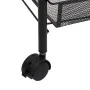 Carrito de cocina 3 niveles hierro negro 46x26x64 cm de vidaXL, Carros de cocina y comedor - Ref: Foro24-336322, Precio: 35,4...