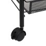 Küchenwagen 3 Ebenen aus schwarzem Eisen 46x26x64 cm von vidaXL, Küchen- und Speisewagen - Ref: Foro24-336322, Preis: 36,15 €...