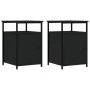 Bedside tables 2 units plywood black 40x42x60 cm by vidaXL, Nightstands - Ref: Foro24-826034, Price: 74,71 €, Discount: %