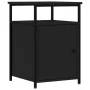 Bedside tables 2 units plywood black 40x42x60 cm by vidaXL, Nightstands - Ref: Foro24-826034, Price: 74,71 €, Discount: %