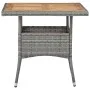 Gartenmöbel 5 Stück synthetisches Rattan, graues Akazienholz von vidaXL, Gartensets - Ref: Foro24-3058525, Preis: 709,82 €, R...
