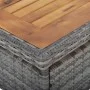 Gartenmöbel 5 Stück synthetisches Rattan, graues Akazienholz von vidaXL, Gartensets - Ref: Foro24-3058525, Preis: 709,82 €, R...