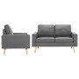 2-piece sofa set light gray fabric by vidaXL, Sofas - Ref: Foro24-3056614, Price: 385,08 €, Discount: %