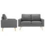 2-piece sofa set light gray fabric by vidaXL, Sofas - Ref: Foro24-3056614, Price: 380,87 €, Discount: %