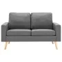 2-teilige Sofagarnitur aus hellgrauem Stoff von vidaXL, Sofas - Ref: Foro24-3056614, Preis: 380,87 €, Rabatt: %