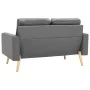 2-piece sofa set light gray fabric by vidaXL, Sofas - Ref: Foro24-3056614, Price: 380,87 €, Discount: %