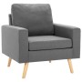 2-piece sofa set light gray fabric by vidaXL, Sofas - Ref: Foro24-3056614, Price: 385,08 €, Discount: %