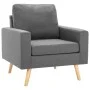 2-piece sofa set light gray fabric by vidaXL, Sofas - Ref: Foro24-3056614, Price: 380,87 €, Discount: %
