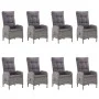 9-piece garden dining set made of PE rattan and gray acacia wood by vidaXL, Garden sets - Ref: Foro24-3058531, Price: 1,00 €,...