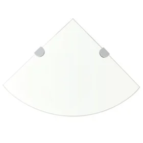 Eckregale 2 Einheiten transparente Chromstützen 25x25 cm von vidaXL, Regale und Regale - Ref: Foro24-3051592, Preis: 25,46 €,...