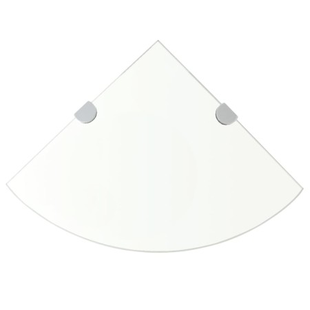 Eckregale 2 Einheiten transparente Chromstützen 25x25 cm von vidaXL, Regale und Regale - Ref: Foro24-3051592, Preis: 28,71 €,...