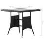 5-Piece Black Synthetic Rattan Garden Dining Set by vidaXL, Garden sets - Ref: Foro24-3059442, Price: 162,91 €, Discount: %