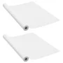 Láminas autoadhesivas muebles 2 uds PVC blanco 500x90 cm de vidaXL, Láminas para ventana - Ref: Foro24-3059651, Precio: 31,27...