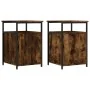 Nightstands 2 pcs smoke oak plywood 40x42x60 cm by vidaXL, Nightstands - Ref: Foro24-826038, Price: 53,51 €, Discount: %