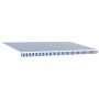 Toldo Retráctil Manual Azul y 500x300 cm tela