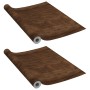 Selbstklebende Möbelplatten 2 Stück PVC dunkle Eiche 500x90 cm von vidaXL, Fensterfolien - Ref: Foro24-3059648, Preis: 41,95 ...