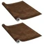 Self-adhesive furniture sheets 2 pcs PVC dark oak 500x90 cm by vidaXL, window films - Ref: Foro24-3059648, Price: 40,54 €, Di...