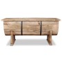 Mesa de centro de madera maciza de mango 88x50x40 cm