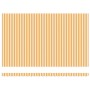 Toldo Retráctil Manual Naranja y blanco 500x300 cm tela