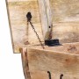 Mesa de centro de madera maciza de mango 88x50x40 cm