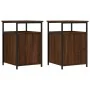 Bedside tables 2 pcs brown oak plywood 40x42x60 cm by vidaXL, Nightstands - Ref: Foro24-826042, Price: 51,95 €, Discount: %