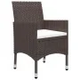 Gartenmöbel 5-teilig aus synthetischem Rattan und braunem Glas von vidaXL, Gartensets - Ref: Foro24-3058321, Preis: 373,62 €,...