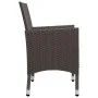 Gartenmöbel 5-teilig aus synthetischem Rattan und braunem Glas von vidaXL, Gartensets - Ref: Foro24-3058321, Preis: 373,62 €,...