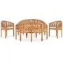 Gartenmöbel-Set 5-teilig aus massivem Teakholz von vidaXL, Gartensets - Ref: Foro24-3059965, Preis: 1,00 €, Rabatt: %