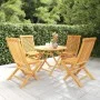 Conjunto de comedor de jardín 5 piezas madera maciza de teca de vidaXL, Conjuntos de jardín - Ref: Foro24-3059581, Precio: 32...