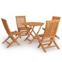 Garten-Essgruppe 5-teilig aus massivem Teakholz von vidaXL, Gartensets - Ref: Foro24-3059581, Preis: 323,34 €, Rabatt: %
